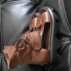 Brown Chunky Sandals